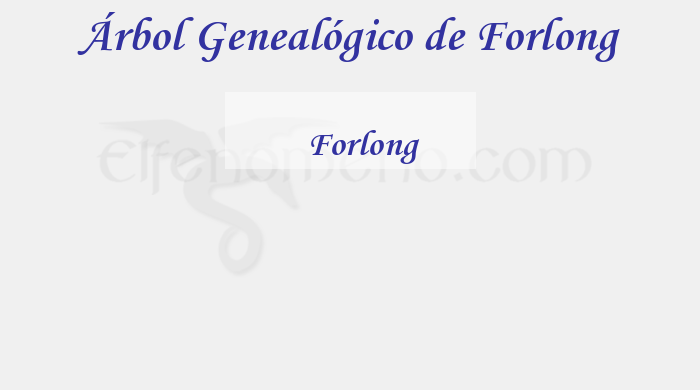 Árbol Genealógico de Forlong - Fenopaedia: la enciclopedia Tolkien de Elfenomeno.com
