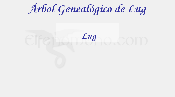 Árbol Genealógico de Lug - Fenopaedia: la enciclopedia Tolkien de Elfenomeno.com