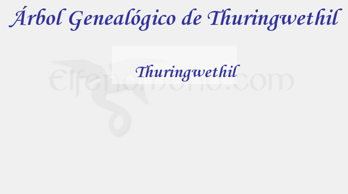 Árbol Genealógico de Thuringwethil - Fenopaedia: la enciclopedia Tolkien de Elfenomeno.com