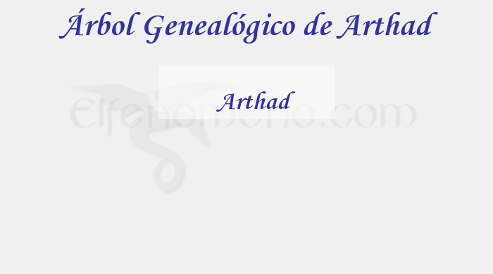 Árbol Genealógico de Arthad - Fenopaedia: la enciclopedia Tolkien de Elfenomeno.com