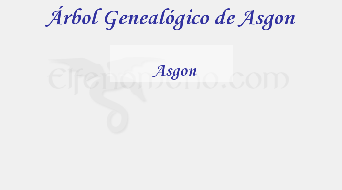Árbol Genealógico de Asgon - Fenopaedia: la enciclopedia Tolkien de Elfenomeno.com