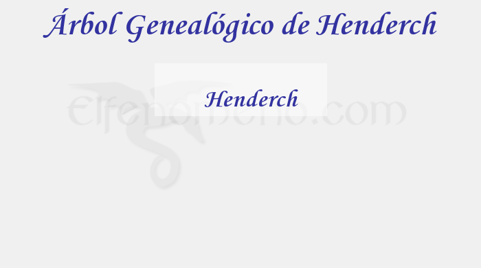 Árbol Genealógico de Henderch - Fenopaedia: la enciclopedia Tolkien de Elfenomeno.com