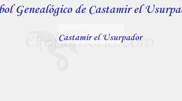 Árbol Genealógico de Castamir el Usurpador - Fenopaedia: la enciclopedia Tolkien de Elfenomeno.com