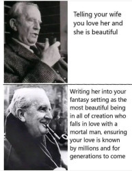 Meme sobre el amor de Tolkien