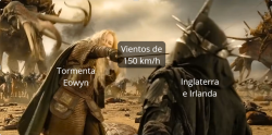La Tormenta Éowyn desata su furia