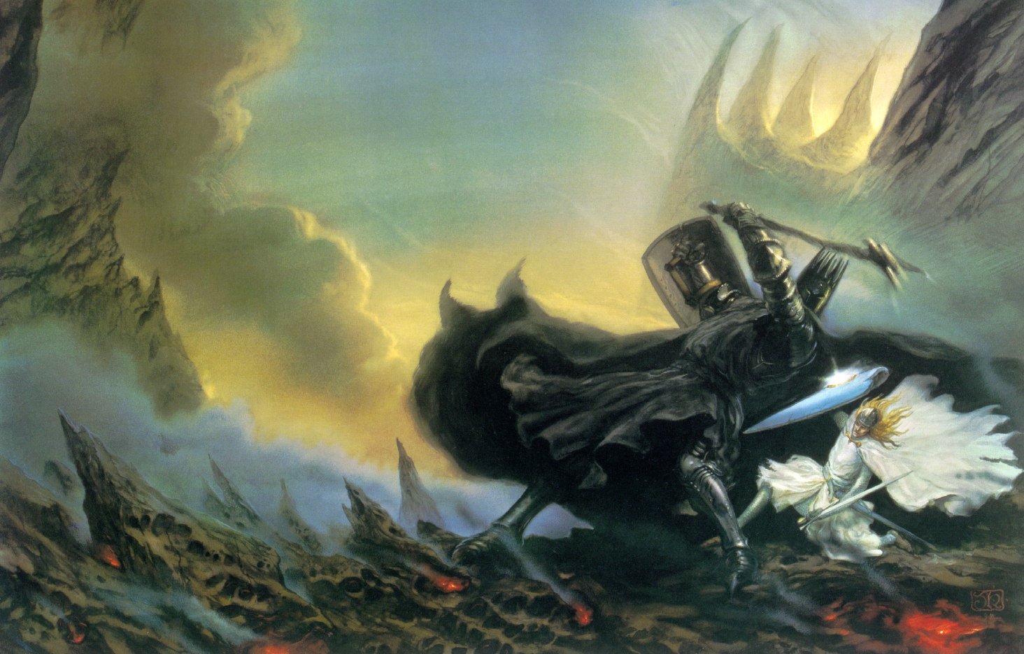 El desafío de Fingolfin a Morgoth: John Howe