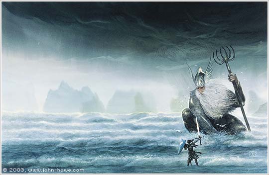 Ulmo, Señor de las Aguas, de John Howe