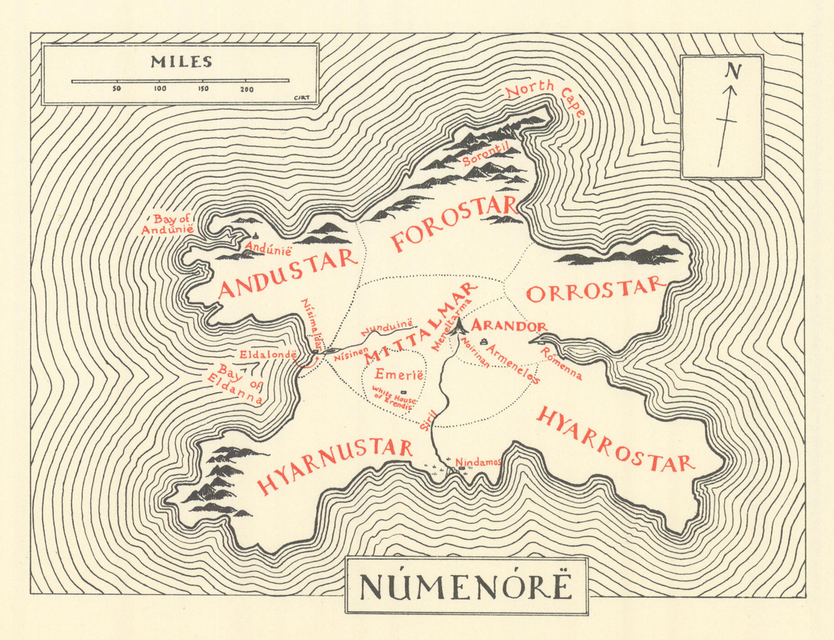 Mapa de Numenor