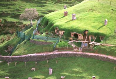 Hobbiton desde el aire