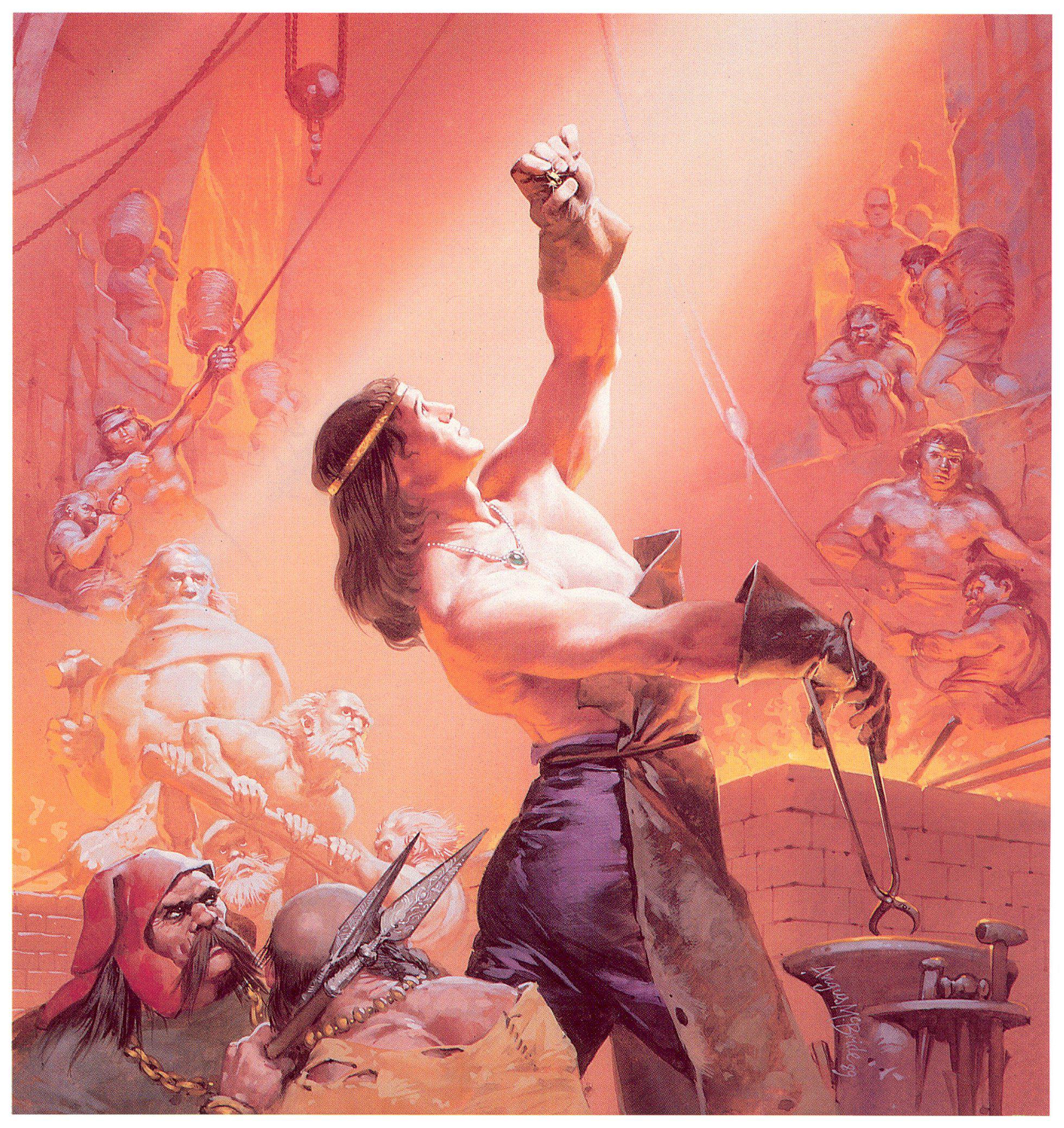 Celebrimbor en la fragua