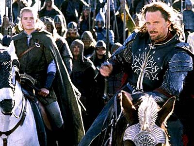 Aragorn y Legolas en El Retorno del Rey