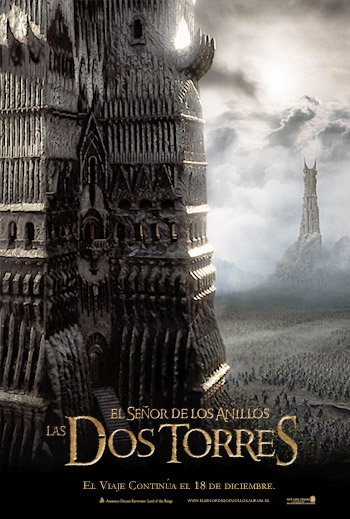 Póster de <i>Las Dos Torres</i> en castellano