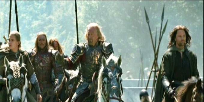 El campamento de los Rohirrim