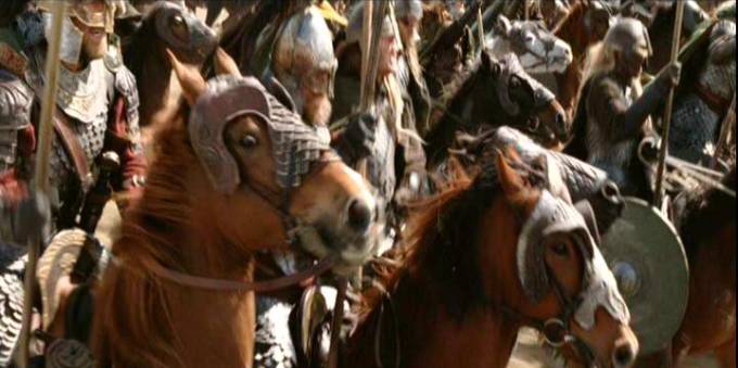 La cabalgata de los Rohirrim