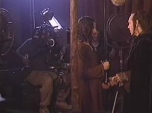 Aragorn y Elrond en el rodaje