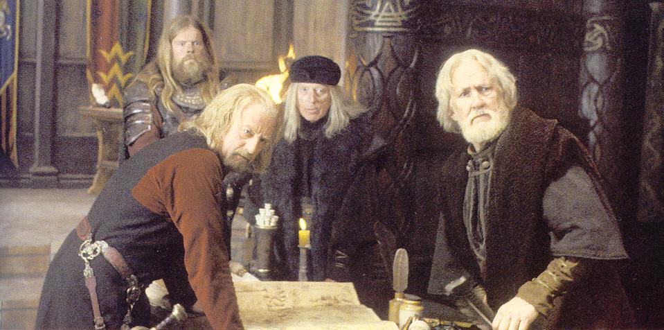Théoden y el Consejo de Guerra