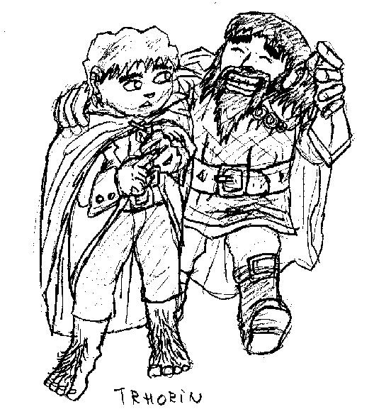 Thorin intentando convencer a Bilbo: Ricard