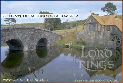 También salen el molino y el puente, mientras Gandalf se dirige a Bolsón Cerrado