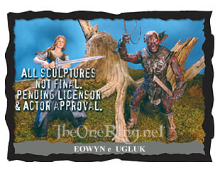 Eowyn luchando contra un orco por ToyBiz