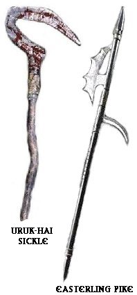 Armas de un orco jinete de wargos