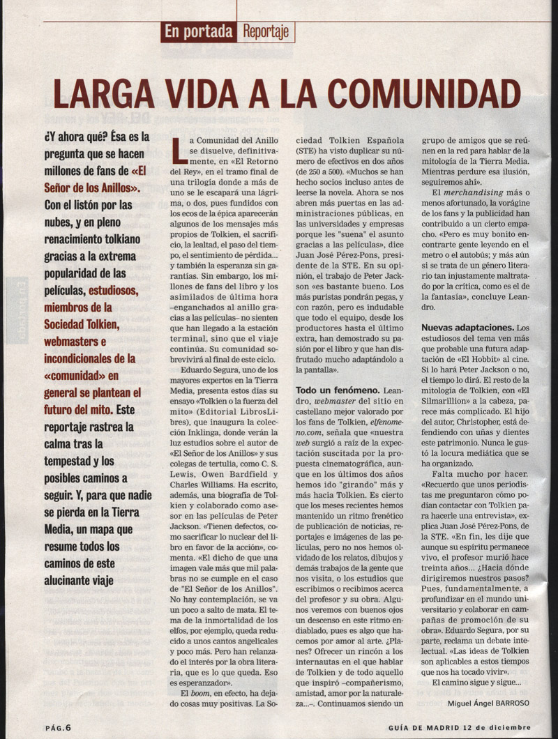 Guía de Madrid de ABC: reportaje sobre ERDR