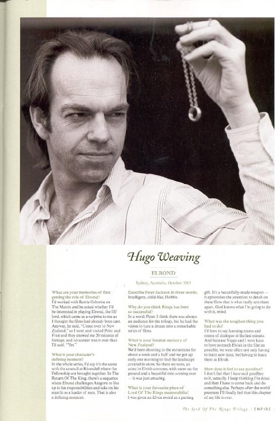 Revista Empire: Hugo Weaving