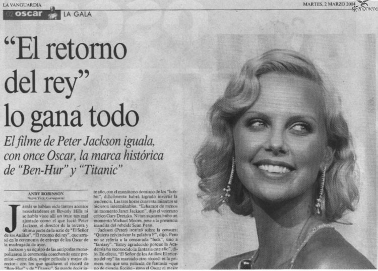 Los Oscars 2004 en la Prensa española: La Vanguardia
