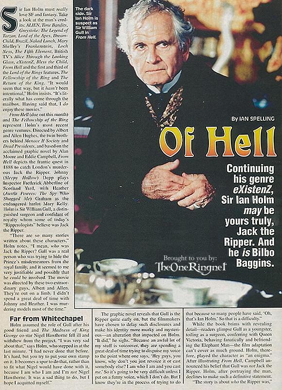 Revista Starlog: reportaje sobre Ian Holm (1/7)