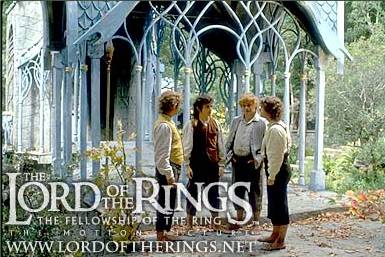 Los hobbits en Rivendell