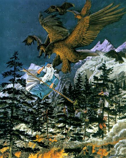 Águilas al rescate - Multimedia - Ilustraciones, dibujos y fotos sobre El  Hobbit, El Señor de los Anillos, la Tierra Media y la obra de .  Tolkien 